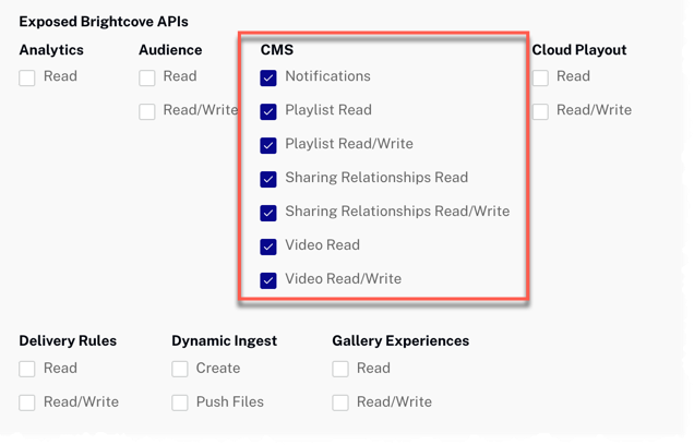 CMS-API-Berechtigungen